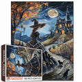 Witch Moonlit Mansion Path Jigsaw Puzzle