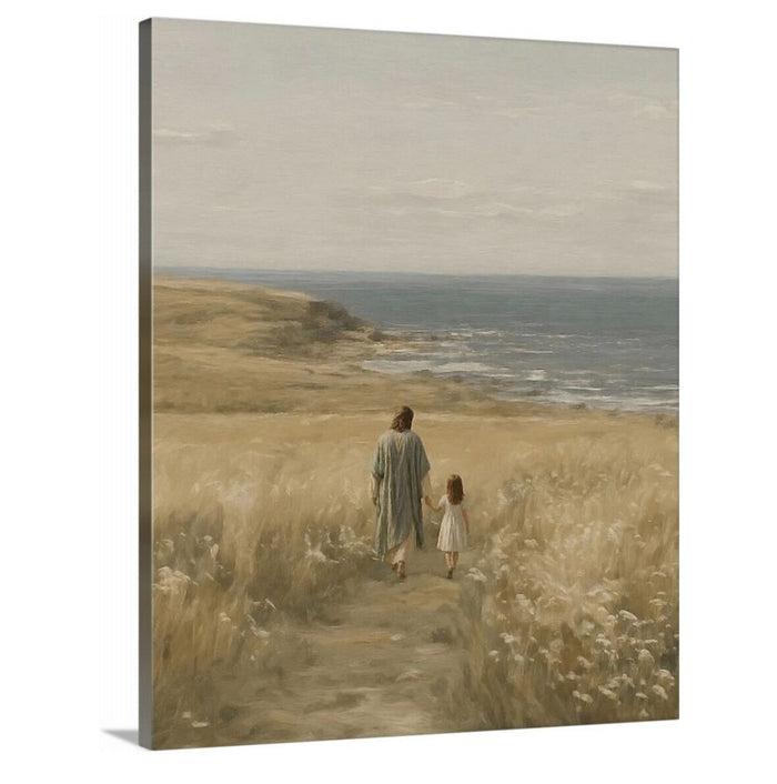 With Me Always - Brunette Girl - Canvas
