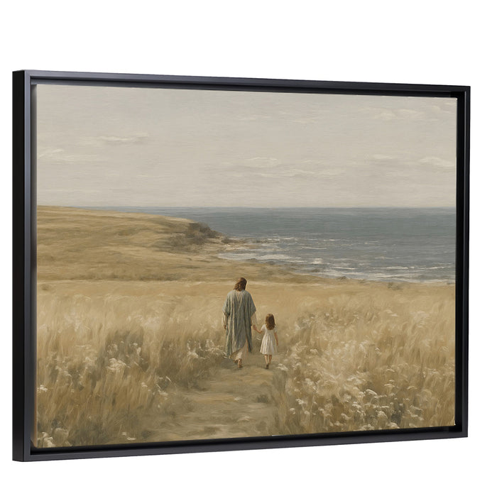 With Me Always - Brunette Girl - Canvas