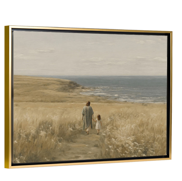 With Me Always - Brunette Girl - Canvas