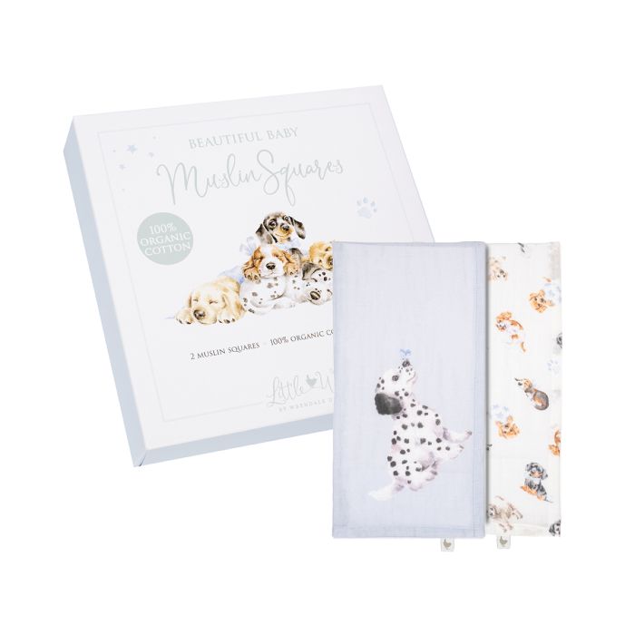 Wrendale - Muslin Gift Set - Little Paws - Findlay Rowe Designs