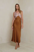 Zanita Dress - Patchwork Rust and Rose