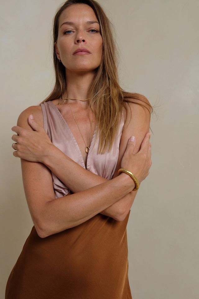 Zanita Dress - Patchwork Rust and Rose