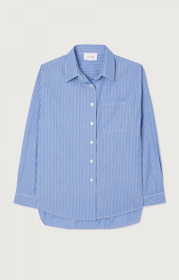 Zatybay Shirt - Aqua Stripes