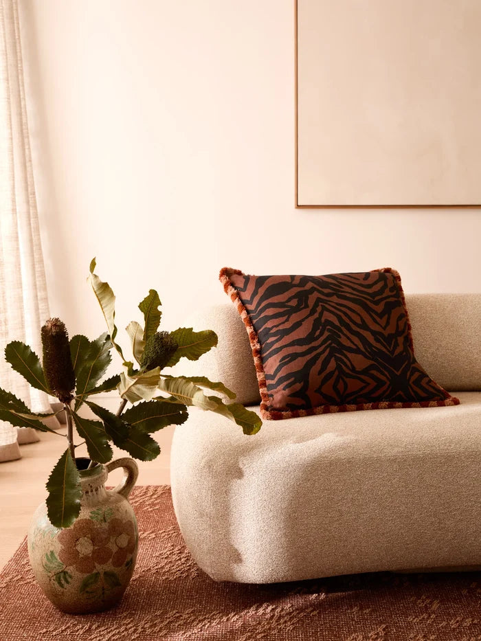 Zebra Chocolate Cushion